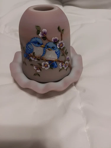 RARE FENTON Fairy Lamp EXCLUSIVE  NFGS 100th Anniversary SIGNED ONLY 24 MADE!