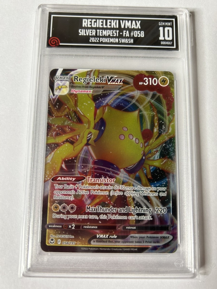 TCCG 10 Regieleki VMax Silver Tempest PSA 10 Pokemon Card | eBay TCCG 10 Regieleki VMax Silver Tempest PSA 10 Pokemon Card | eBay