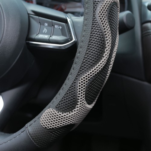Cubiertas universales de cuero para volante de automóvil con agarre antideslizante para 14,5"-15,5" - Imagen 4 de 7