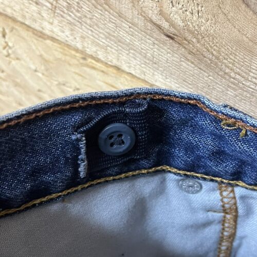Levis Jeans Boys 10 Husky Blue Vintage Y2K Deadstock Loose Fit Dark Wash Denim - Picture 12 of 12