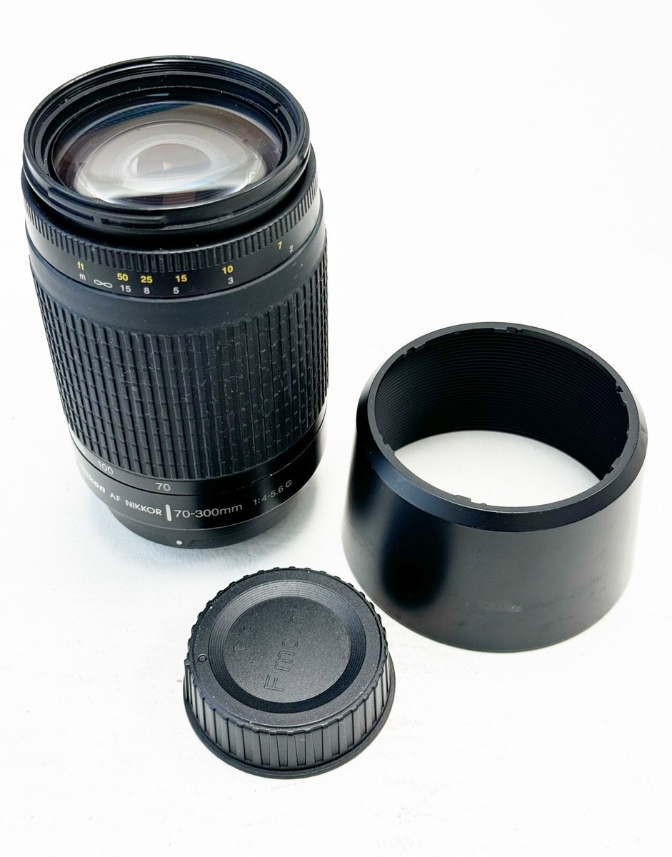Nikon AF Nikkor 70-300mm 1:4-5.6 G Lens With Hood | eBay