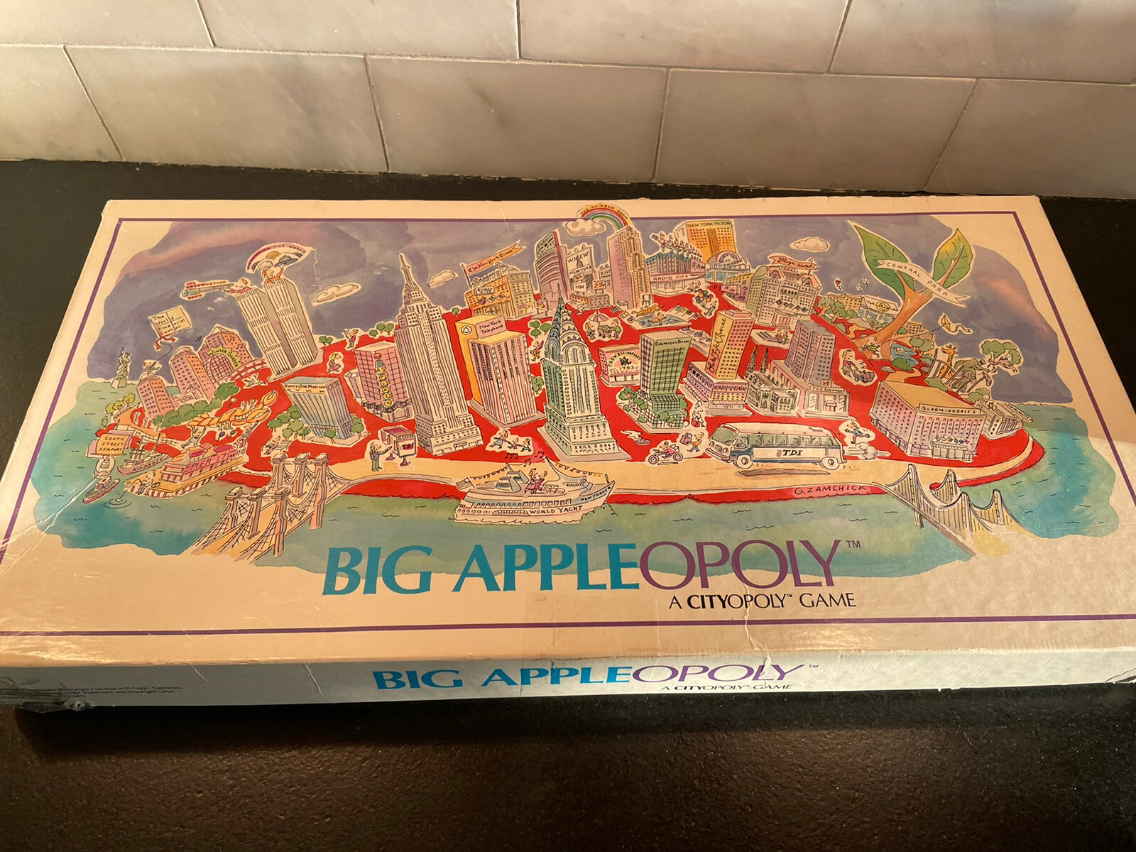 ORIGINAL, 1989, BIG APPLEOPOLY, BOARD GAME, USA, New York themed