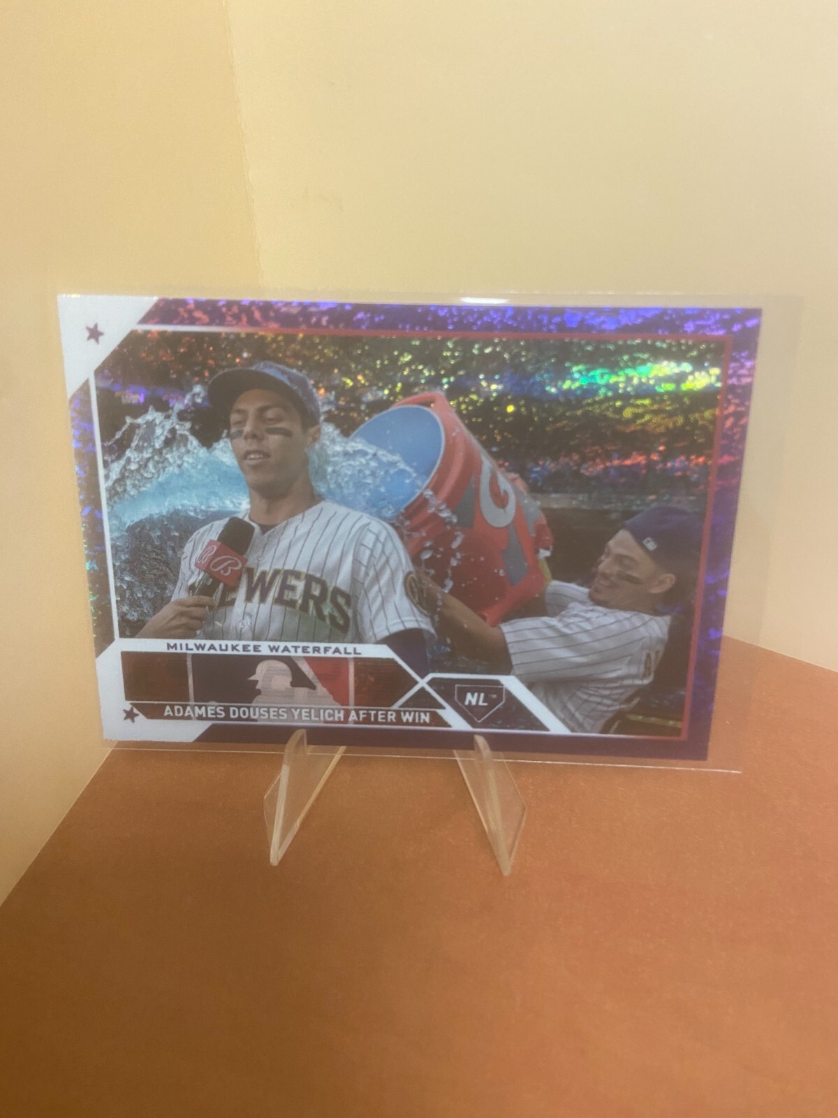 Milwaukee Waterfall [Purple Foil] #US328 2023 Topps Update #'d 232/799