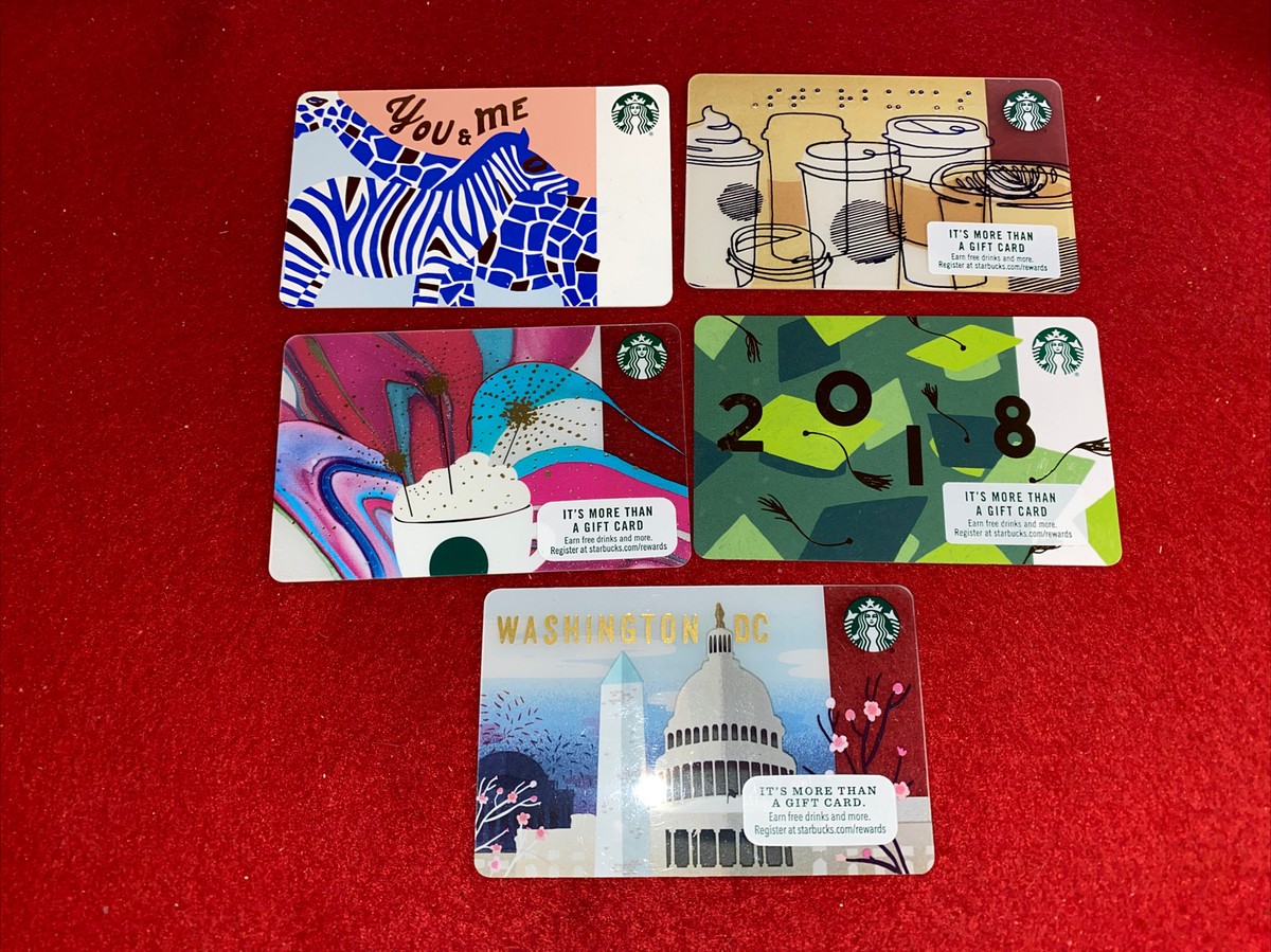 Starbucks スターバックス カード 5枚セット Set Of Five Collectible Starbucks Gift Card Washington DC 2018