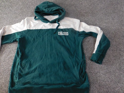 American Eagle Mens Hoodie Large green pullover striped pockets classic - Picture 2 of 13