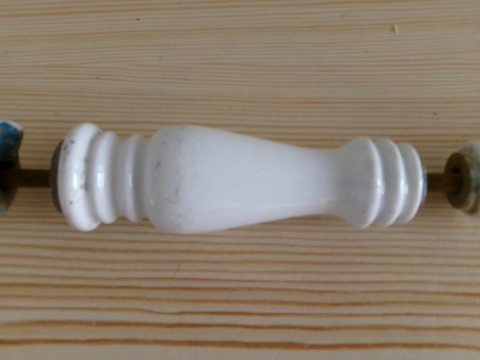 poignée porcelaine landau ancien 20ème pour restauration - Photo 3/4