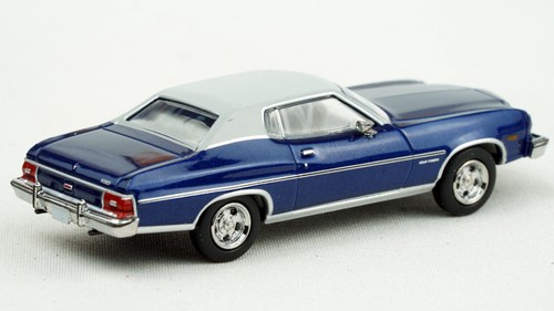 Brekina 1976 Ford Gran Torino Metallic Blue/White Roof #BR19731 HO Scale - Picture 2 of 7