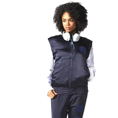 adidas Originals X Rita Ora Cosmic Jacket AA3881 wattierte Jacke Weste  Navy Wei - Bild 1 von 4