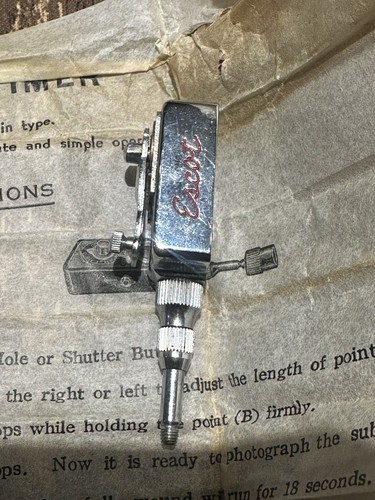 Vintage Escot Camera Delay Timer, Mechanical Shutter Self Timer with Box - Picture 3 of 6