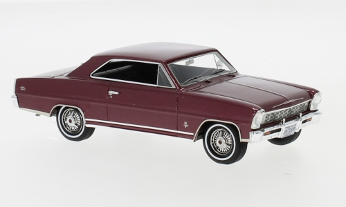 Neo Chevrolet Nova SS Hardtop Dark Red 1966 1:43 - Picture 1 of 1