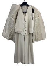 3pc Vintage 1960s 1970s Prestige West Tailored Western Suit Jacket Pants  Vest