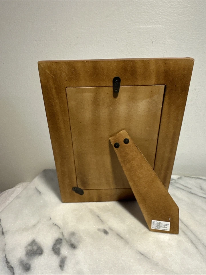 "Marco de fotos de madera con incrustación de hueso patrón de ojos de estrella azul/blanco 4,5 x 6,5"" de espacio" Foto 4 de 4