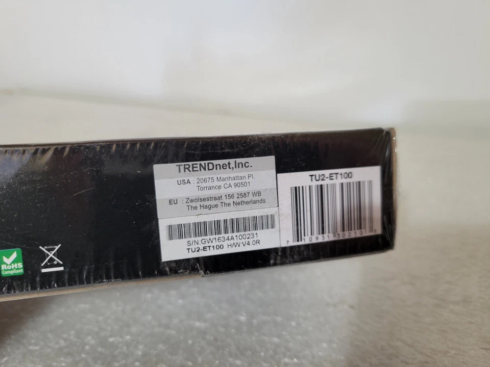 Trendnet TU2-ET100 USB to 10/100Mbps Ethernet Adapter V4.0R NEW SEALED - Image 3 of 4