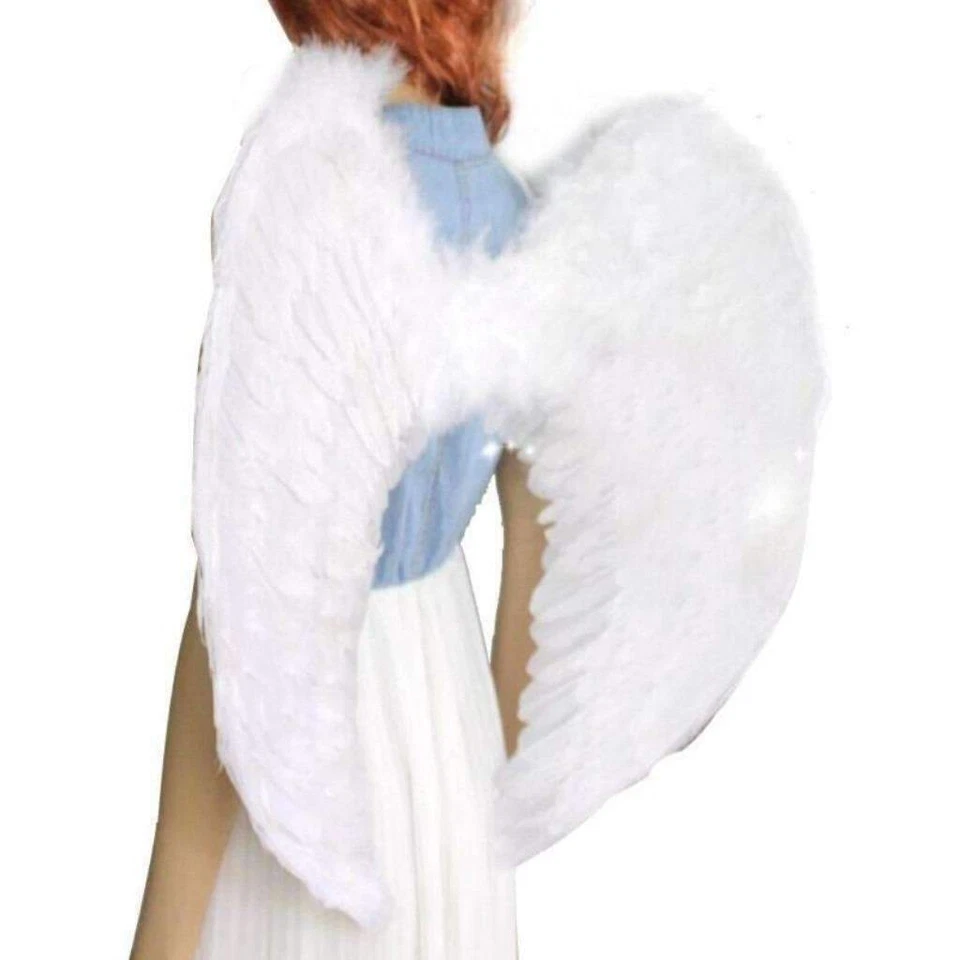 Vestido con disfraces de alas de pluma de ángel disfraz de Halloween accesorios regalo de San Valentín Foto 3 de 4
