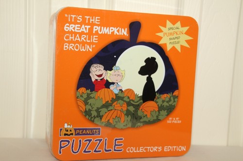 PEANUTS IT'S THE GREAT PUMPKIN CHARLIE BROWN COLLECTORS TIN 500 PC PUZZLE