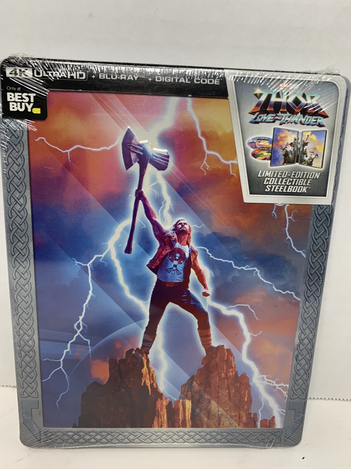 Sealed Thor Love and Thunder Steelbook 4K Blu-ray + Digital Best Buy Exclusive  