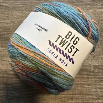 Big Twist Super Nova Yarn Color Blue Planet - FREE US Shipping