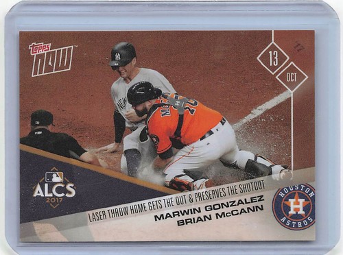 2017 Topps Now 757 Marwin González / Brian McCann