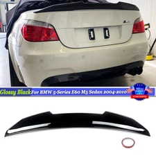 PSM Style Gloss Black Highkick Wing Trunk Spoiler For BMW E60 M5 Sedan 2004-10