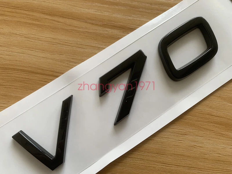 Insignia emblema maletero trasero letras número "V70" negro brillante para Volvo V70 Foto 4 de 4