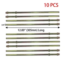 10Pcs Double Headers Straight Wire Universal Exhaust Hanger 3/8'' Mild Steel New