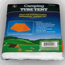 Tube Tent Emergency Survival Camping Shelter Tarp Waterproof Prepper Gear NEW