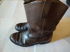 Vintage Red Wing Brown Leather Work Boots Men's 10.5 D Made In USA 1980's