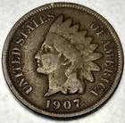 1907 Indian Head Cent Penny Good Condition 1c One Cent US Coin- 1239