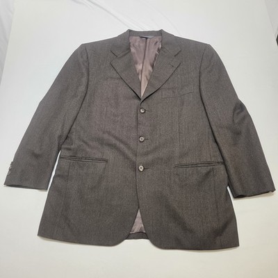 Brooks Brothers 1818 Hand Tailored 42R Brown  Super 120s Italy Very Soft