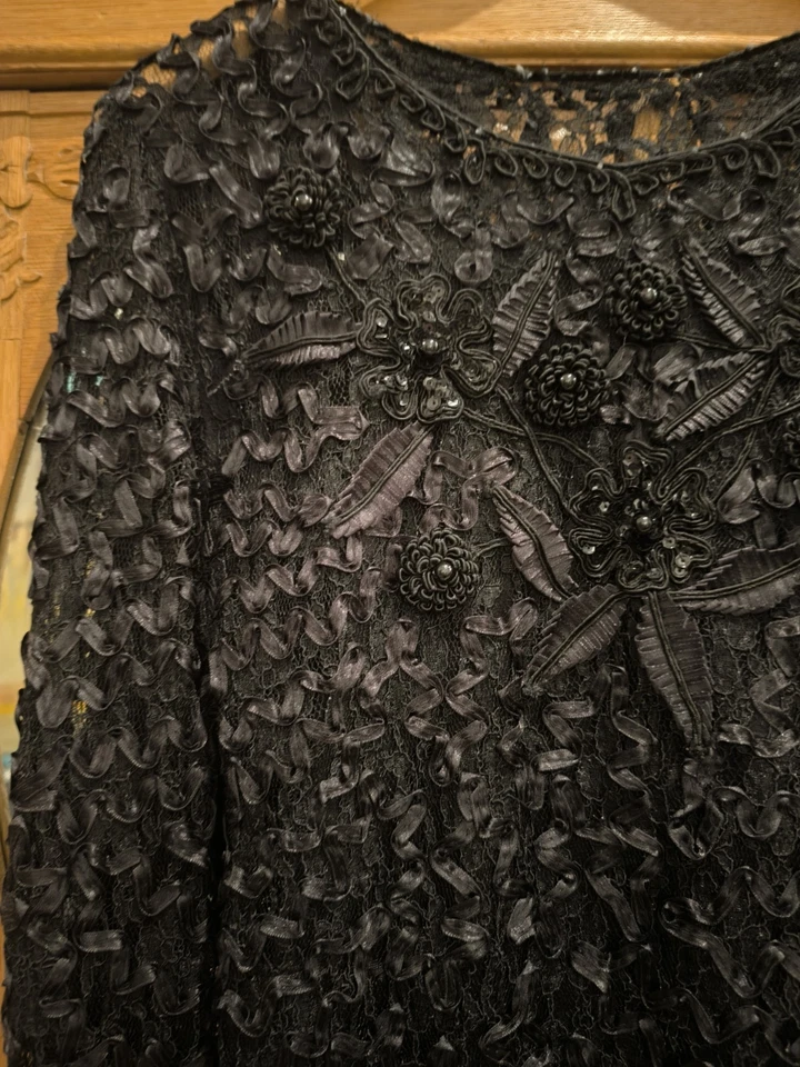 Gr 36 Edler Pullover Festlich Verspielte Details Ausgefallen Extravagant Selten - Bild 2 von 4