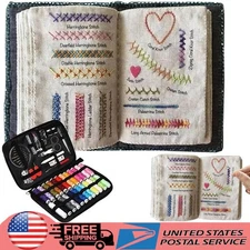 Embroidery Sewing Book Beginners Instructions Stitches Book for DIY Sewing Kit