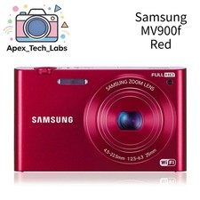 Samsung MV900f Flip-out Digital Camera 16.3 MP 5x Optical Zoom Red Fast Shipping