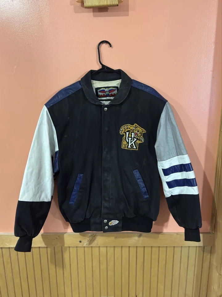 Jeff Hamilton Vintage Leather University of Kentucky Jacket Size Medium Rare - Image 2 of 4