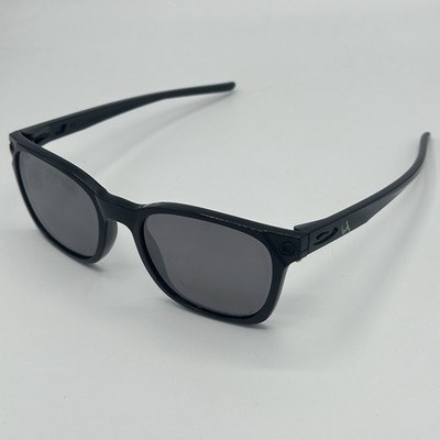 Oakley Ojector Polished Black Prizm Grey Polarized Lens Sunglasses Missing Icons