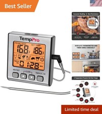 TempTrack Digital Meat Thermometer for Cooking and Grilling
