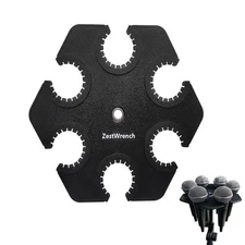 Hexagon Multi Mic Holder for Wired and Wireless，Compatible with 5/8" 3/8" Mic...