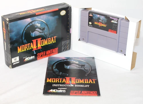 Mortal Kombat II SNES Super Nintendo Complete CIB Good Condition! Nice!