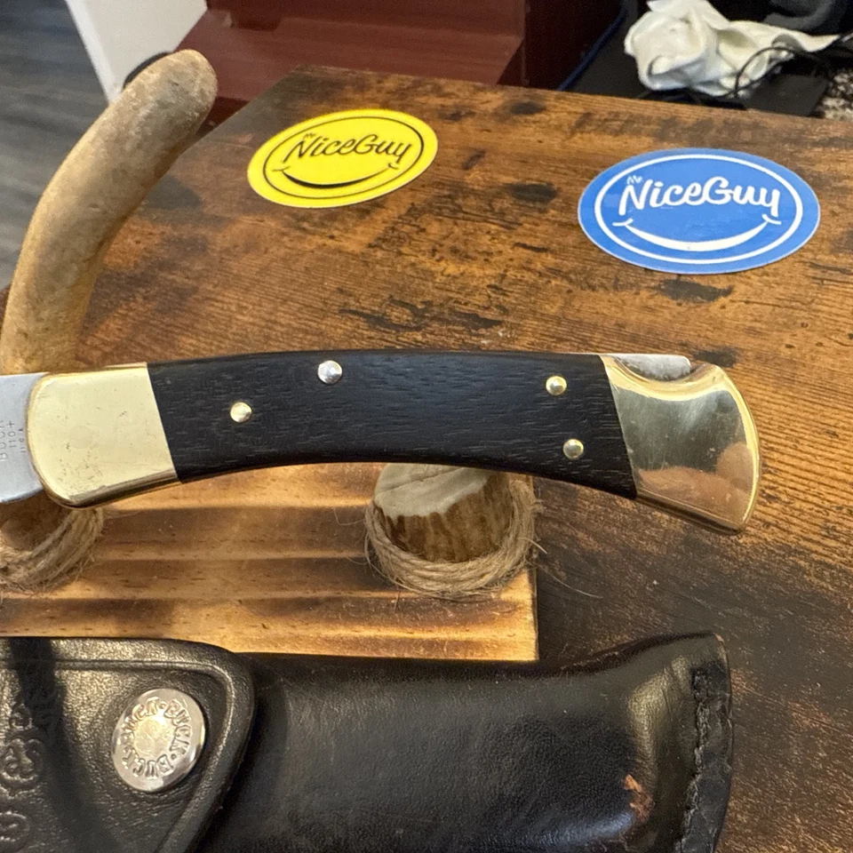 Cuchillo Buck 110 - Vintage (1991). Con funda. Hecho en USA.   Foto 3 de 4