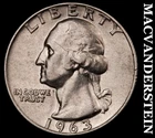 1963-D Silver Washington Quarter-Scarce Better Date No Reserve #i2907