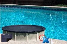 Above Ground Deluxe Round Swimming Pool Winter Cover w/ Air Pillow - Choose Size