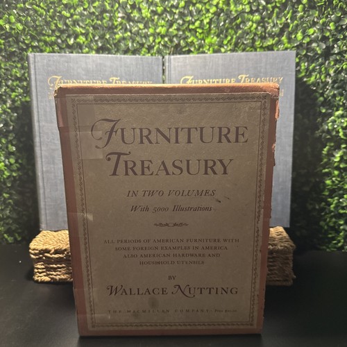 VINTAGE FURNITURE TREASURY IN TWO VOLUMES WITH SLIP COVER BY WALLACE NUTTING1928
