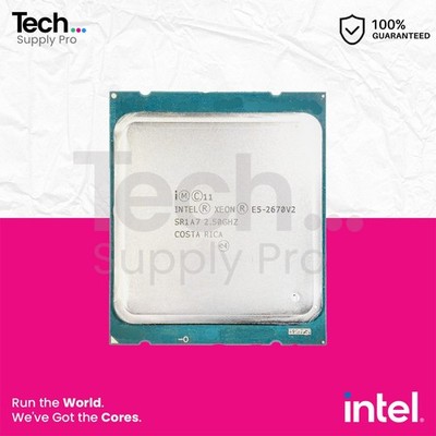 SR1A7 Intel Xeon E5-2670V2 10-Core 2.50GHz 25MB 115W FCLGA2011 Processor