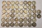 Roll of 50 Silver Mercury Dimes $5 Face Value 90% Silver Coins Mixed Dates  ELM2