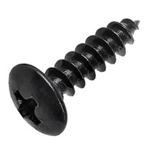 Self Tapping Black Screws With Flange - Self Drilling - Metal Aluminium Plastic