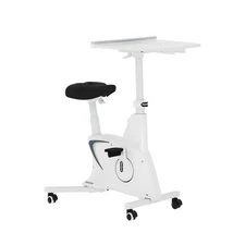 FLEXISPOT Exercise Bike with 2D Desktop, Space Saving Under Desk Bike with Re...