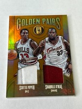 2016-17 Gold Standard Scottie Pippen Shaquille O'Neal 48/49 Game Used Jersey E1
