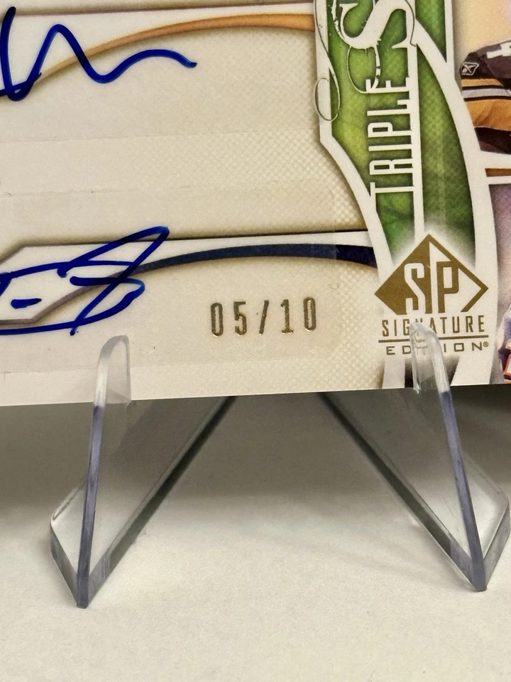 2009 SP Triple Scripts! Darren McFadden, Rashard Mendenhall, Matt Forte /10 🔥 - Image 4 of 4