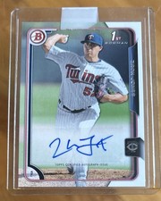 2015 Bowman Paper Prospects Zack Jones 1st Bowman Auto #PA-ZJ Twins