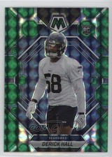 2023 Panini Mosaic Rookies Green Mosaic Prizm Derick Hall #310 2y0