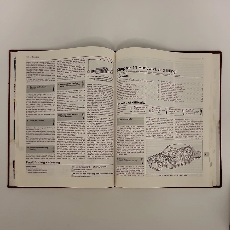 Haynes Manual no.1266  PEUGEOT 309 Petrol - 1986 To 1993 (C-K Reg) Hardback - Image 3 of 3